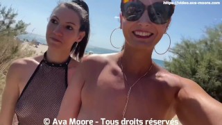 J’offre à Lety Howl stepfamily roleplay premier bukkake géant sur une plage