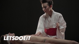 Vanessa Decker Gives Stud Hot Massage With Fantasy